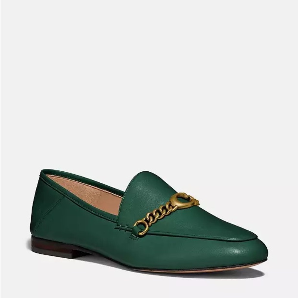 Coach Helena Loafer in Forest Green size 7.5 US